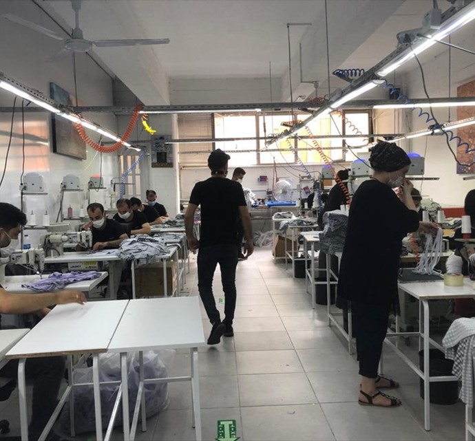 Anti Moda hazır giyim dikim üretim hattı